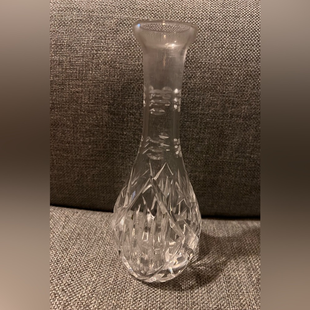 Vintage Waterford?? Like Old Crystal Clear Glass Vase Perfect Condition